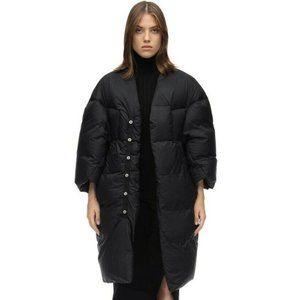 $2680 Rare RICK OWENS Women's Black Down Coat